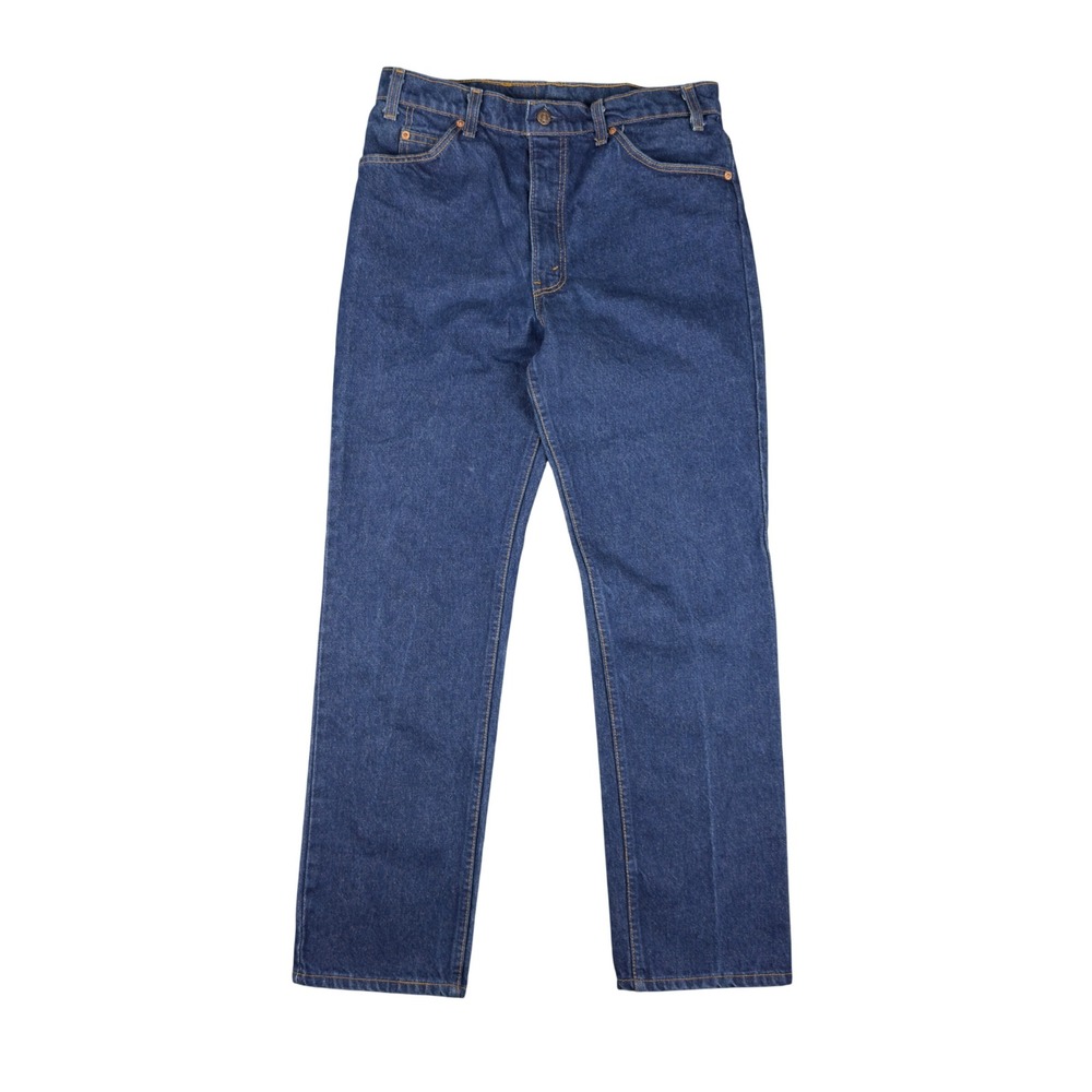 Vtg 80s Levi's 509-0215 Orange Tab Jeans Mens 32.5x30 Dark Wash Straight Leg USA